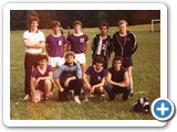 1. Mannschaft 1983
hintere Reihe von Links: Franz Josef Faigle, Roland Hummel, Bernd Walter, Hubert Gauch, Hubert Leippert
vordere Reihe von Links: Stefan Freudenmann, Wolfgang Bayer, Reimund Matthis, Franz Leippert